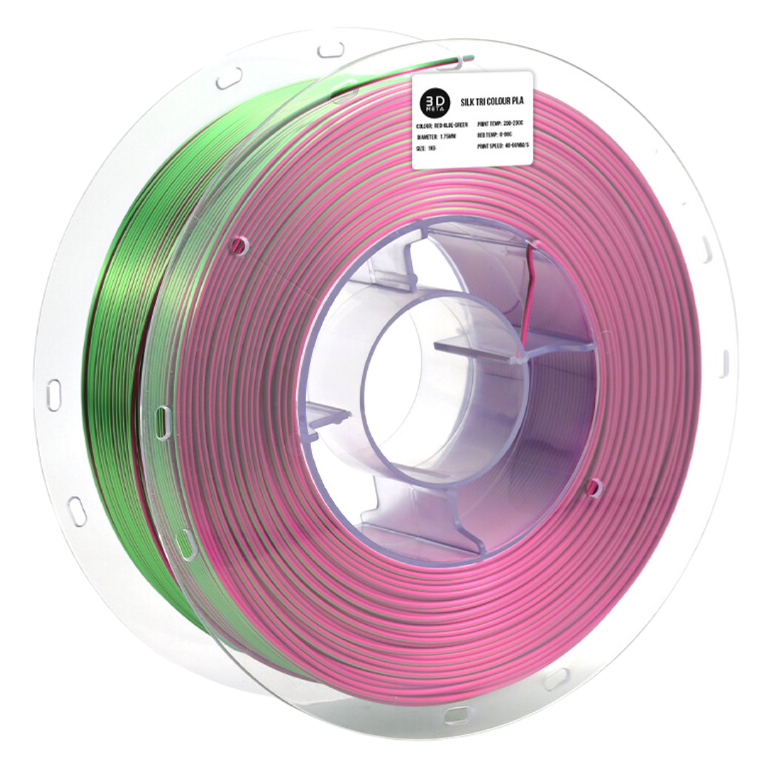 SILK Tri PLA 3D Printing Filament - 1kg x 1.75mm